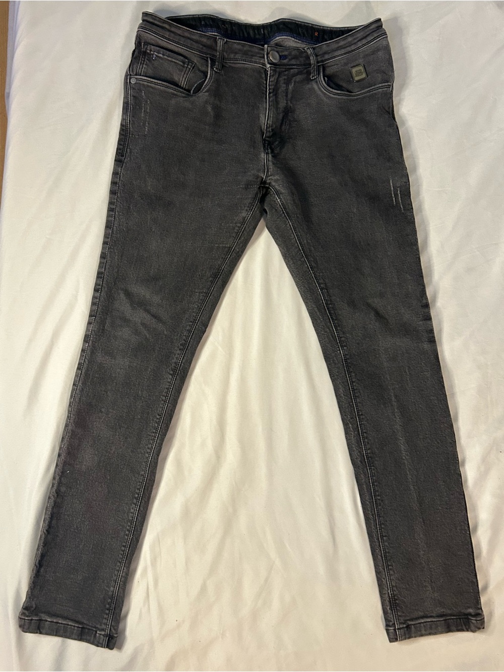 Rare Rabbit Grey Distressed Slim Jeans Men’s 34